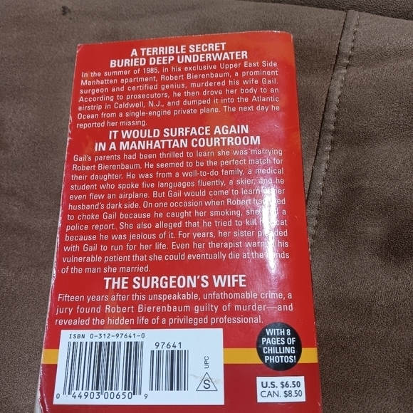 The surgeon's wife by Kieran Crowley A true crime novel - Picture 3 of 3